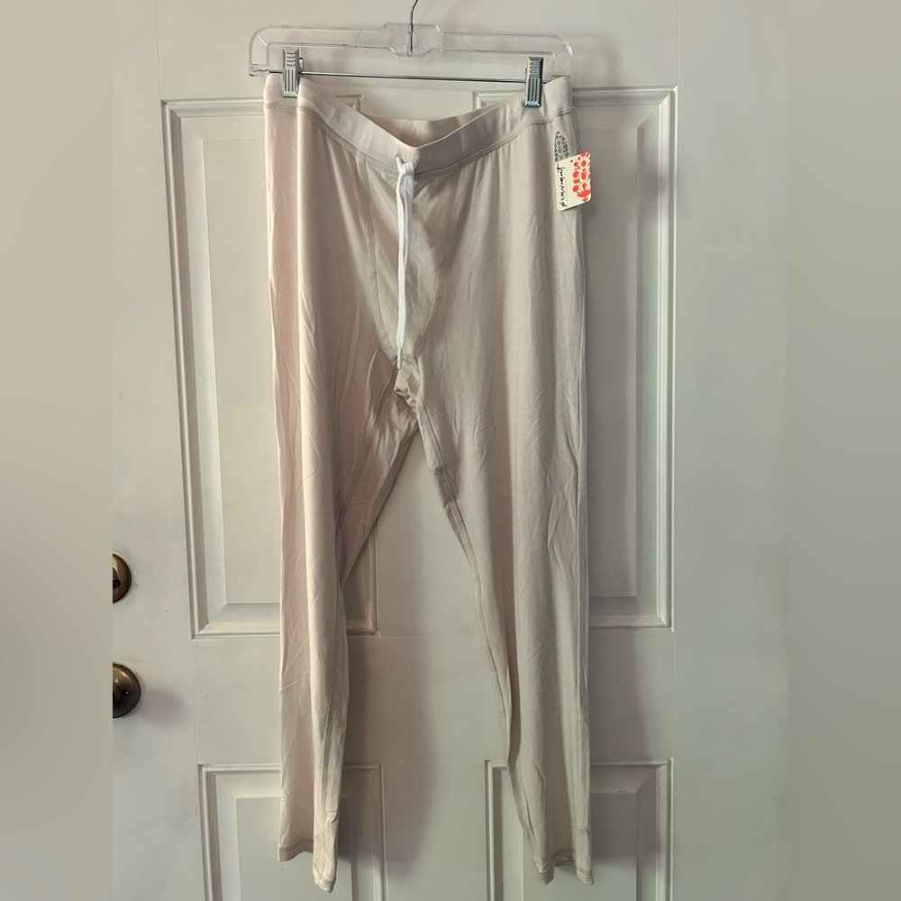 Free People Beige Track Pants